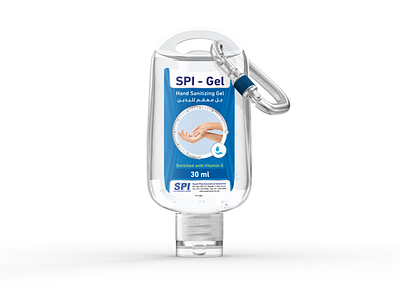 SPI-Gel Hand Sanitizing Gel branding design hand sanitizer infection medical pharma product design sanitizer