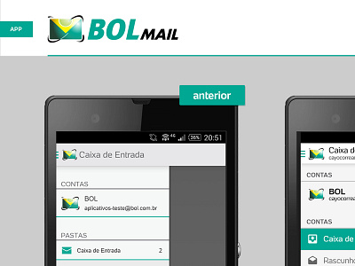 App BOL Mail bol design e mail mail ui uol ux