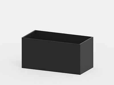 Black box accessories black box design metal minimal object pot product simple stone