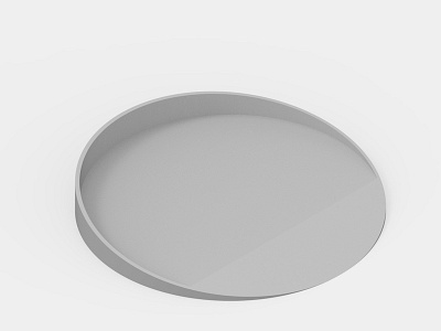 Grey tray accessories circle design grey minimal object product tray
