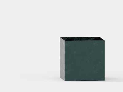 Green box box design green minimalism object product simple