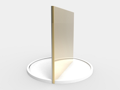 Mirror stand circle accessories brass circle design gold minimalism mirror object product stand stone white