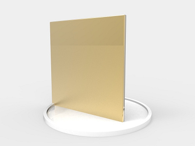 Mirror stand circle part 3 brass circle design gold metal minimalism mirror object product stand things white