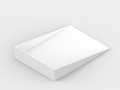 White tray accessories box design metal minimalism paper box product tray white