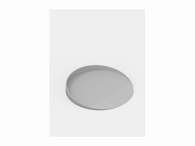 Grey Circle Tray