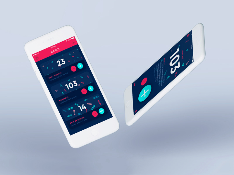 Notch: Counting App design ui app counting notch