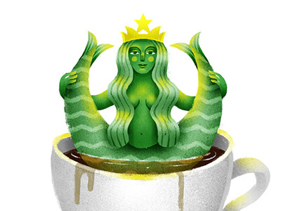 Starbucks Mermaid coffee green mermaid starbucks