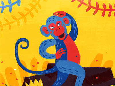 Funky Monkey blue dance monkey