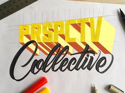 PRSPCTV COLLECTIVE calligraphy hand lettering lettering perspective collective typography