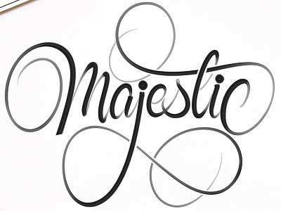 Majestic calligraphy calligraphy lettering loveletters majestic typography