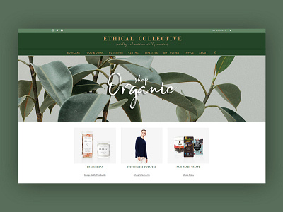 Ethical Collective Website Design & Branding brand branding design ui website design