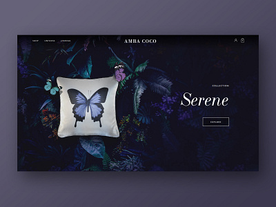 AMBA COCO - Website adobe photoshop botanical css design graphic design webdesign website