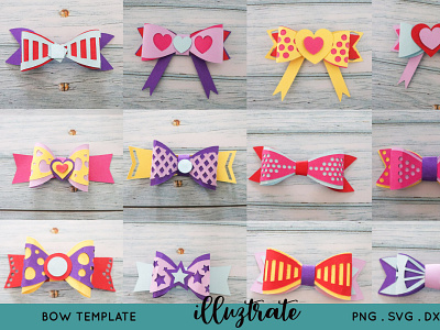 Bow Template SVG Cut File bow bundle bow collection svg bow dxf bow svg bow svg bundle bow template bow template svg bows for cricut classic bow cricut cut files diy bow double bow fabric bow svg faux leather bow felt bow svg hair bow cricut hair bow template paper bow svg cut file template