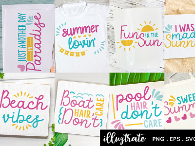 Download Summer Svg Cut File Bundle Beach Svg By Sarah Evans On Dribbble