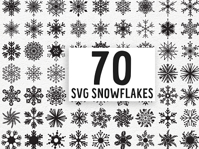 Download Snowflake Svg Bundle Snowflake Clipart Bundle By Sarah Evans On Dribbble