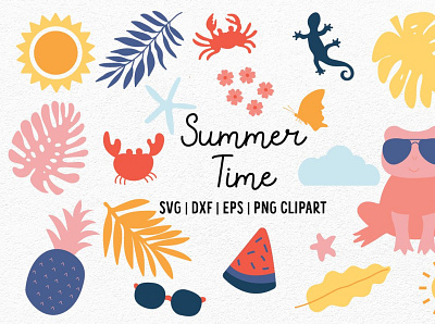 Summer Clipart SVG summer cut file summer graphics summer quotes summer svg