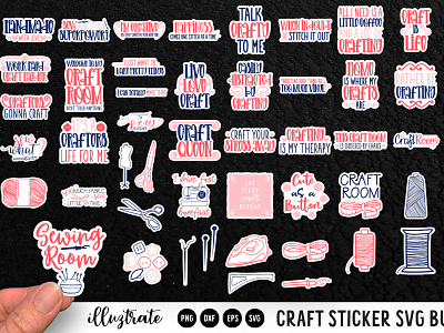 Sewing Stickers designs, themes, templates and downloadable