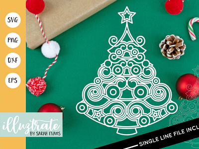 Christmas Tree SVG Cut File