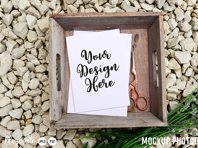 Greeting Card Mockup Design mockup for svg designs