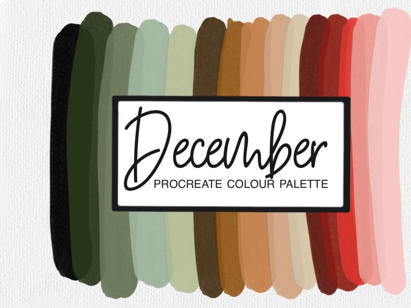 December Colour Palette by Sarah Evans on Dribbble