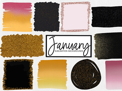 January Sublimation Backgrounds celebration background
