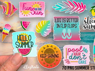 Summer Stickers vacation stickers