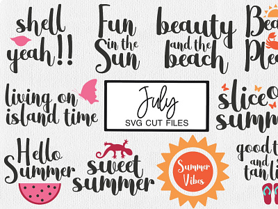 Summer SVG Cut Files