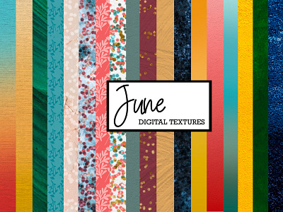 June Digital Textures summer 12x12 paper