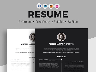 Modern Resume minimalresume modernresume professionalresume resumewithcoverletter simpleresume