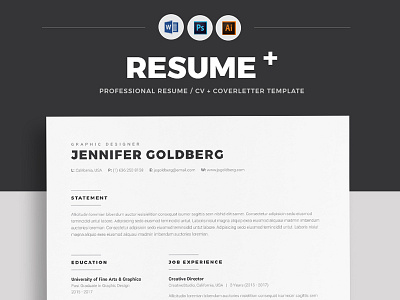 Minimal Resume minimalresume modernresume professionalresume resumewithcoverletter simpleresume