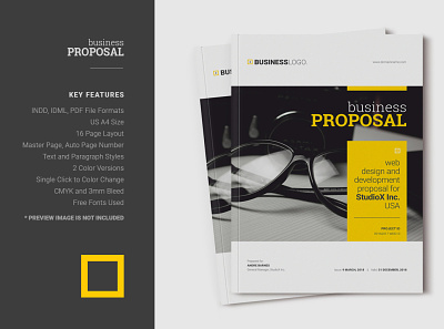 Business Proposal book brochure creative magazine minimal proposal profile project proposal proposal trendy