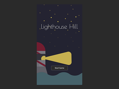 Lighthouse Hill: text-based game with bare visuals