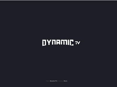 Dynamic TV branding design illustration illustrator logo vector