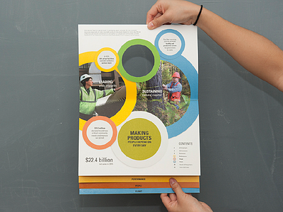 International Paper - Company Overview (contents spread) corporate reporting design layout sustainability