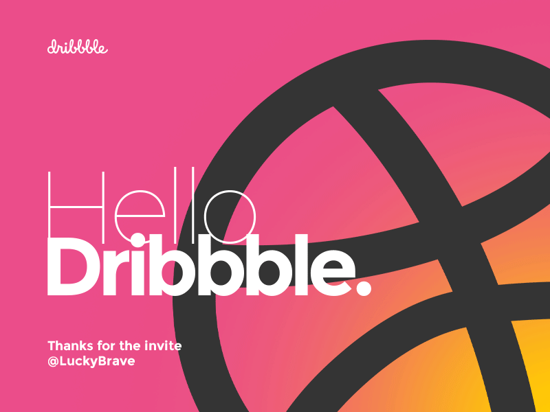 Hello Dribbble ! dribbble first shot hello