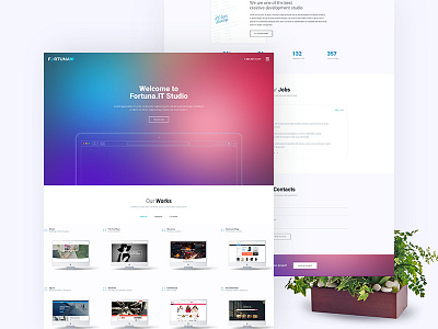 Fortuna Company clean design it company website