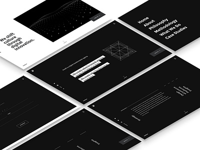 OneEleven agency digital landing minimalistic design