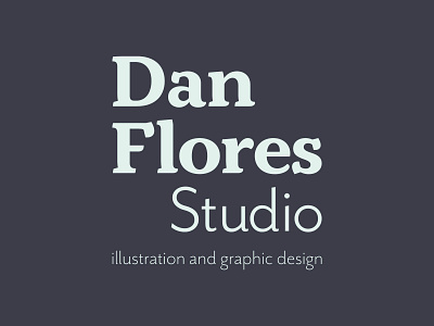 Logo for my freelance business: Dan Flores Studio