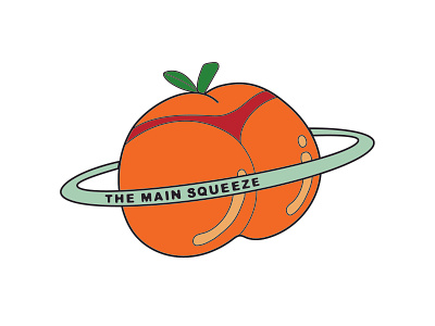 The Main Squeeze art branding design flat graphicdesign illustration logo minimal music typography