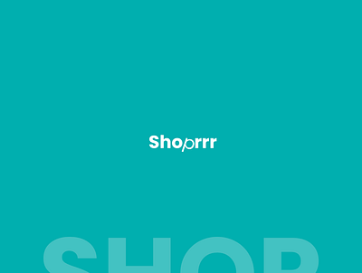 Shoprrr branding design logo typography ui