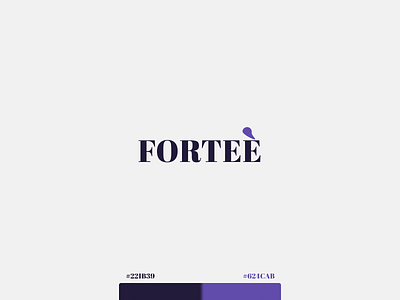 Fortee design logo logo design typography ui