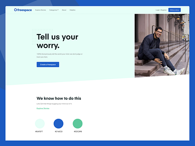 Freespace design landingpage ui webdesign