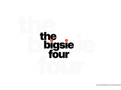 the bigsie four branding design logo logodesgin typography ui