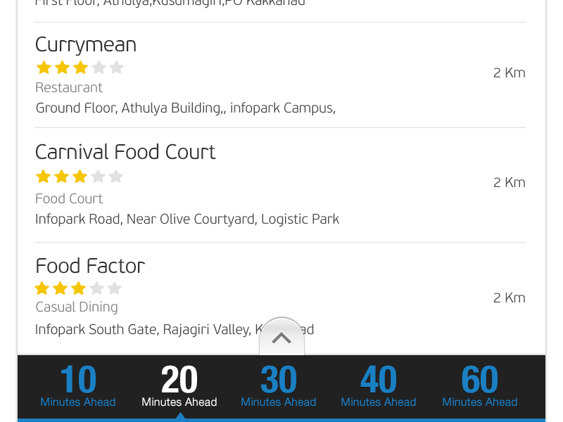 Improved UX for Highway Dining App