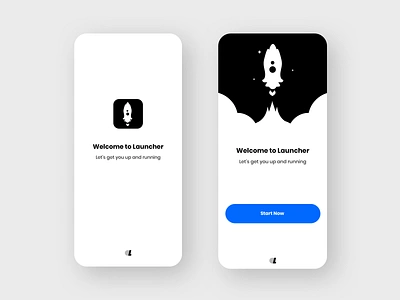 The Launcher App First Look app app layouts appdesign applayouts appui appuidesign design ios launch layout layout design layouts logo design mobile rocket space ui uidesign uiux ux