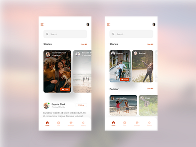 Social App UI Sneak Peek