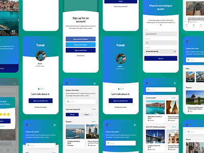 Travel App UI Template