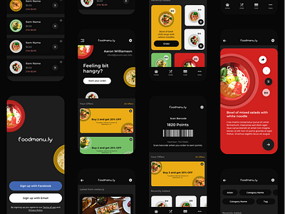 Food Menu App UI Template