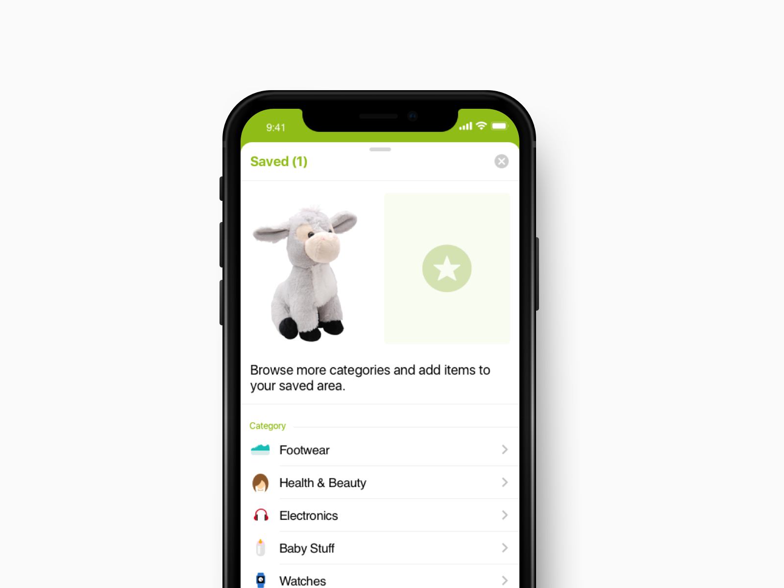 Gift Shop App UI Saved Items Screen by AppUiTemplates on Dribbble