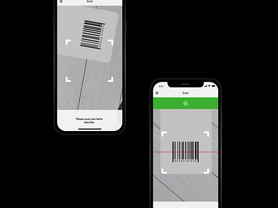 Gift Shop App UI - Barcode Scan